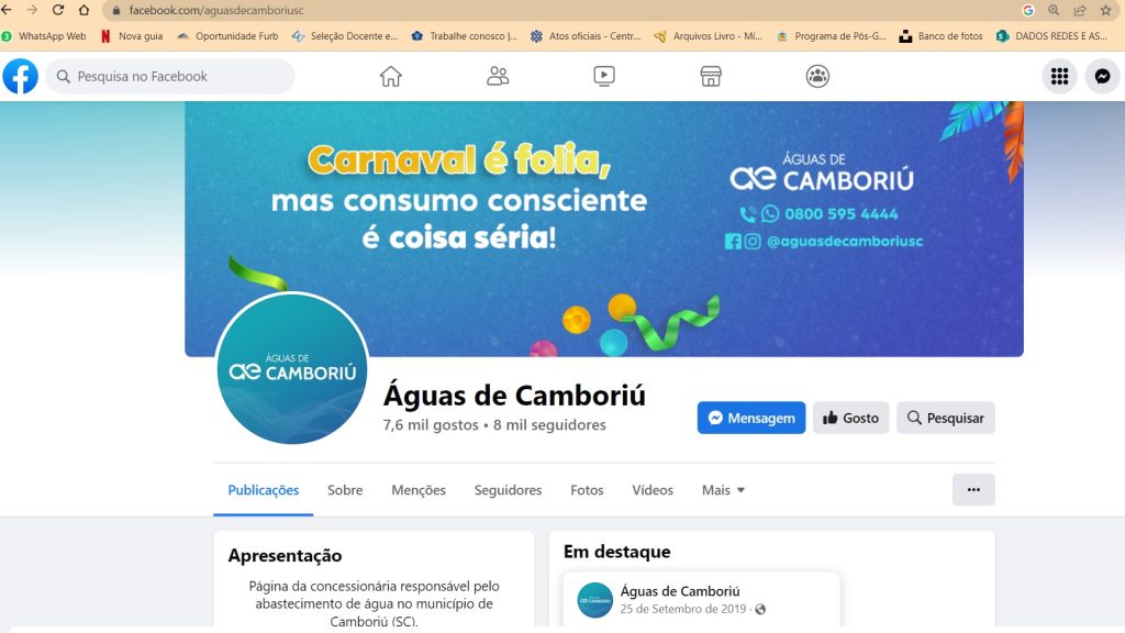 Clientes da Águas de Camboriú podem tirar a segunda via de forma fácil e rápida usando os canais digitais da concessionária