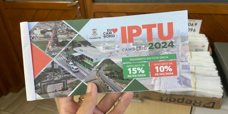 Camboriú inicia a entrega do carnê do IPTU